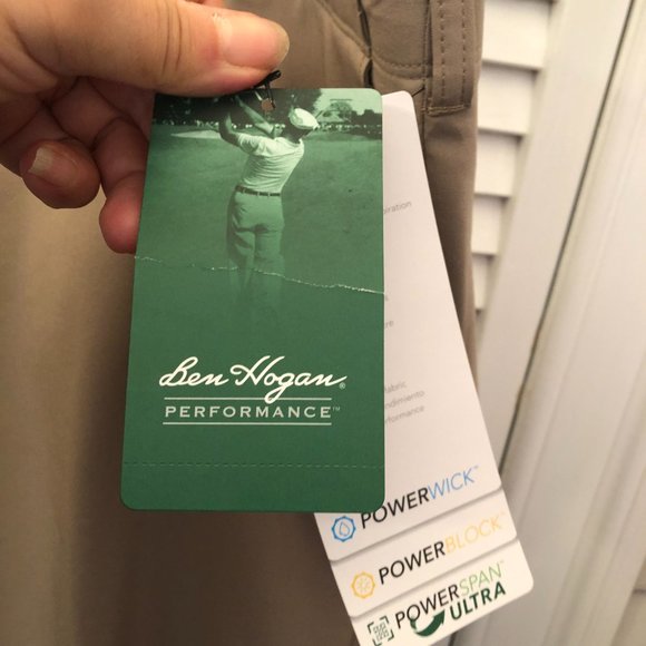 Ben Hogan men athletic tan shorts, 42 - Picture 4 of 9